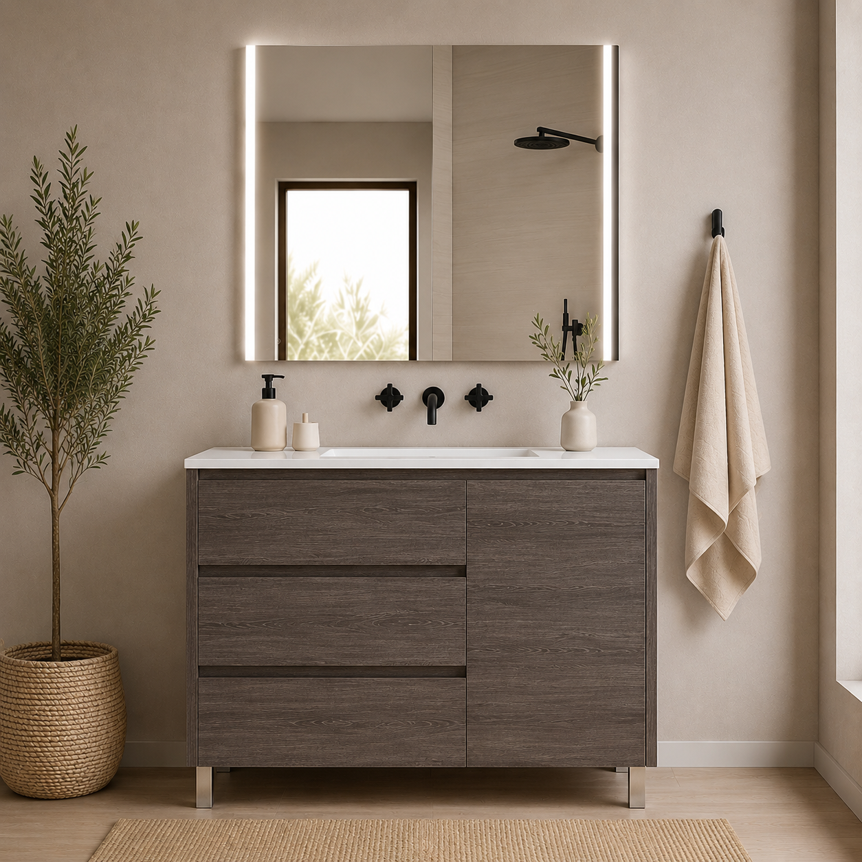 Pack VOLUM + Espejo LED MEGAN