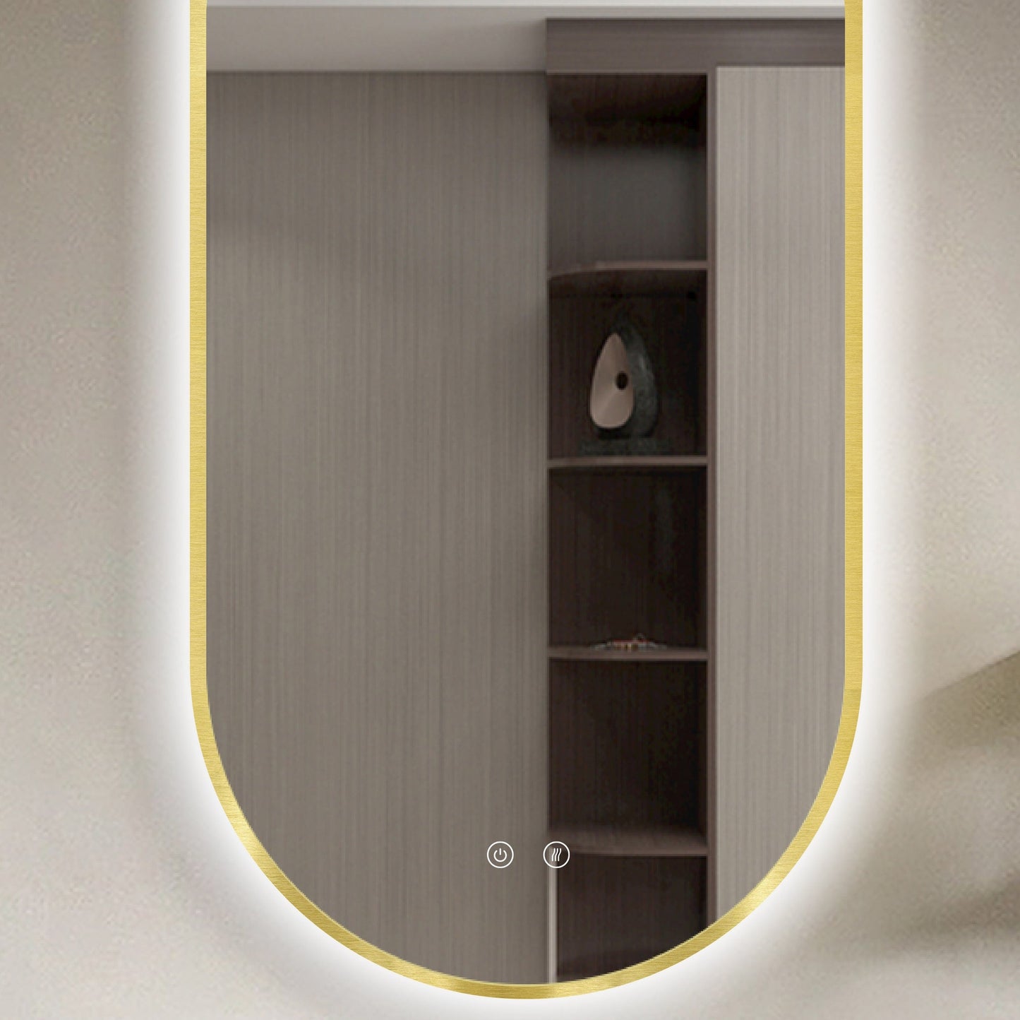 Espejo LED Selene Gold & Black