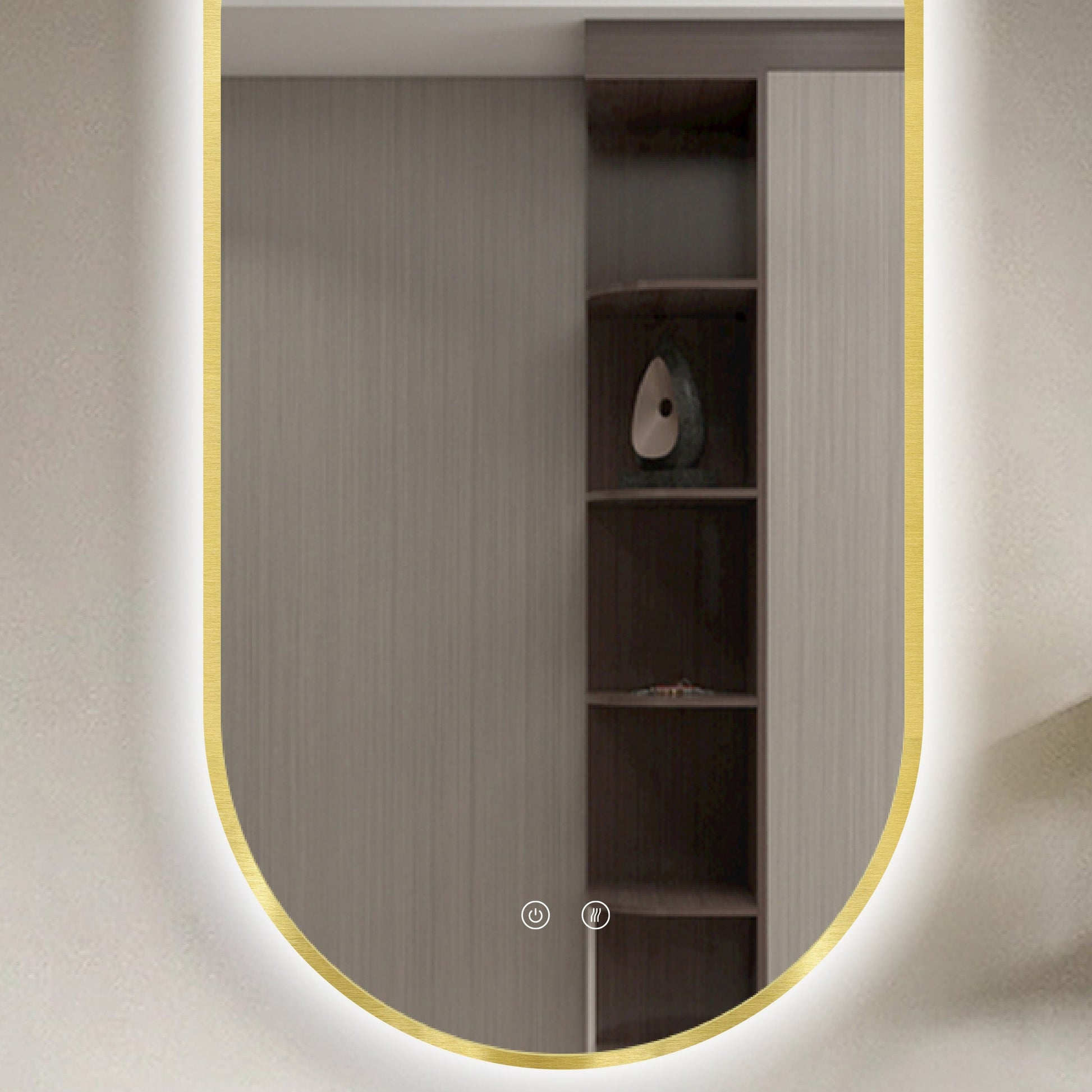 Espejo LED Selene Gold & Black